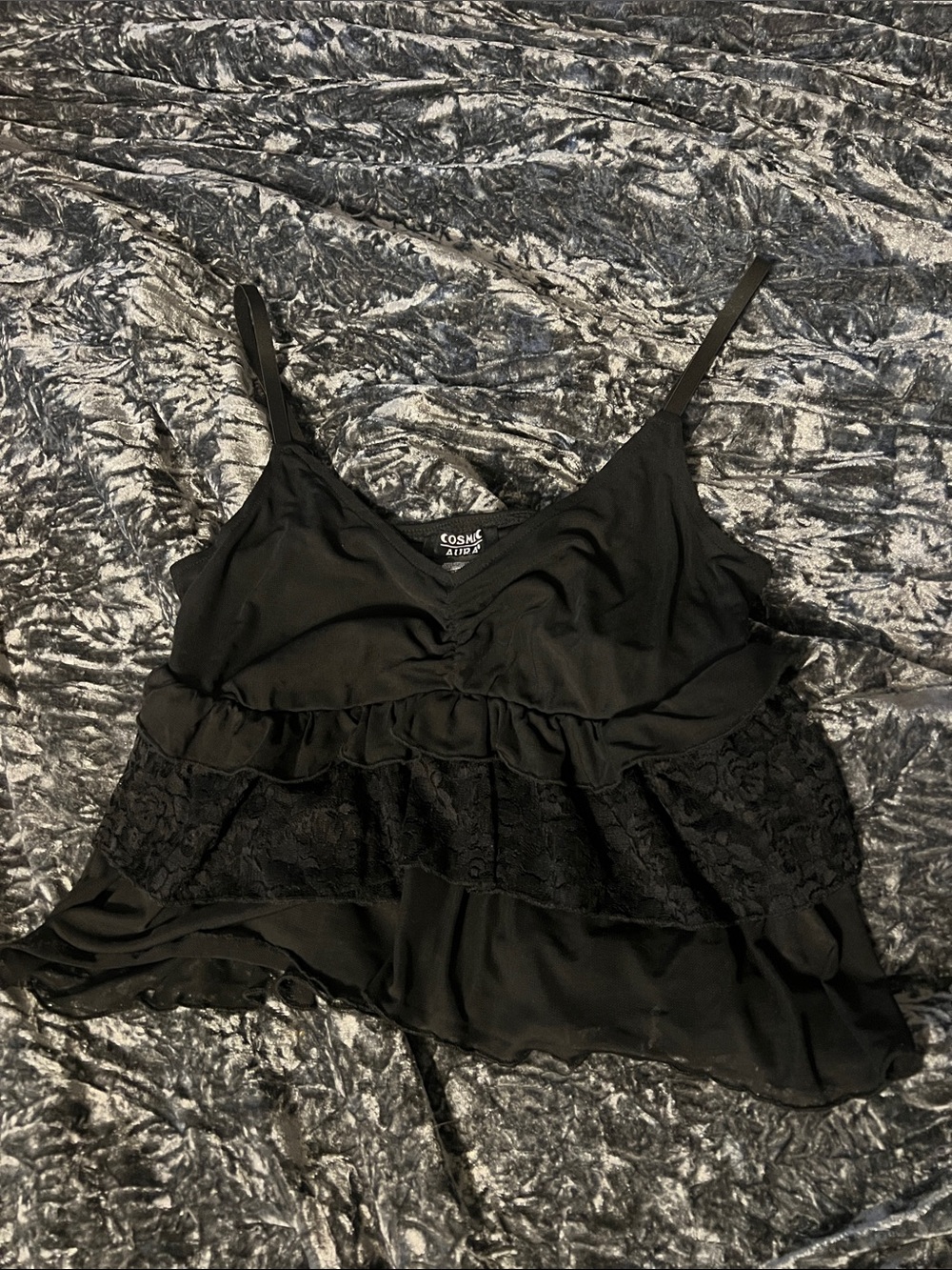 NWOT Cosmic Aura Black Lace Tank